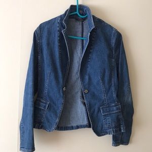 TAHARI. Jean Jacket